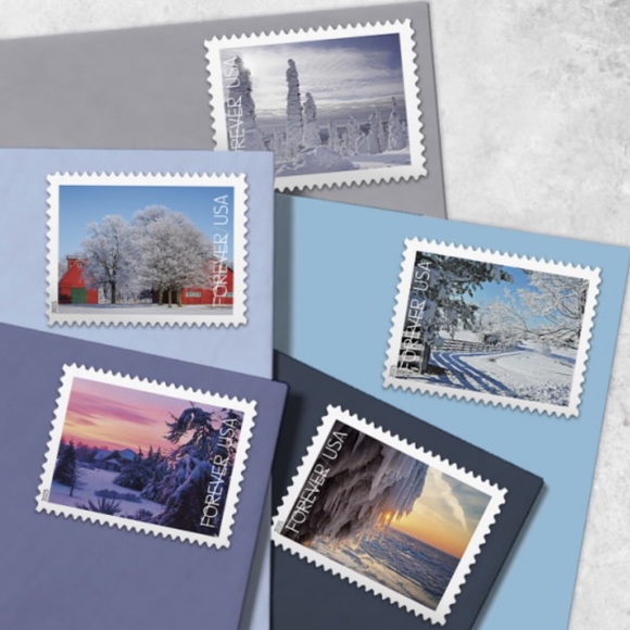 100 Winter Landscape Forever Stamps - Picture 2 of 5